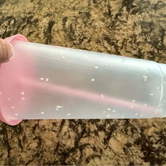 20 Clear Tumblers with color changing confetti - Picture 2 of 3